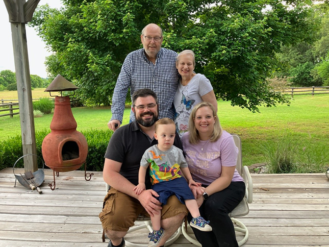 Lincoln with his family