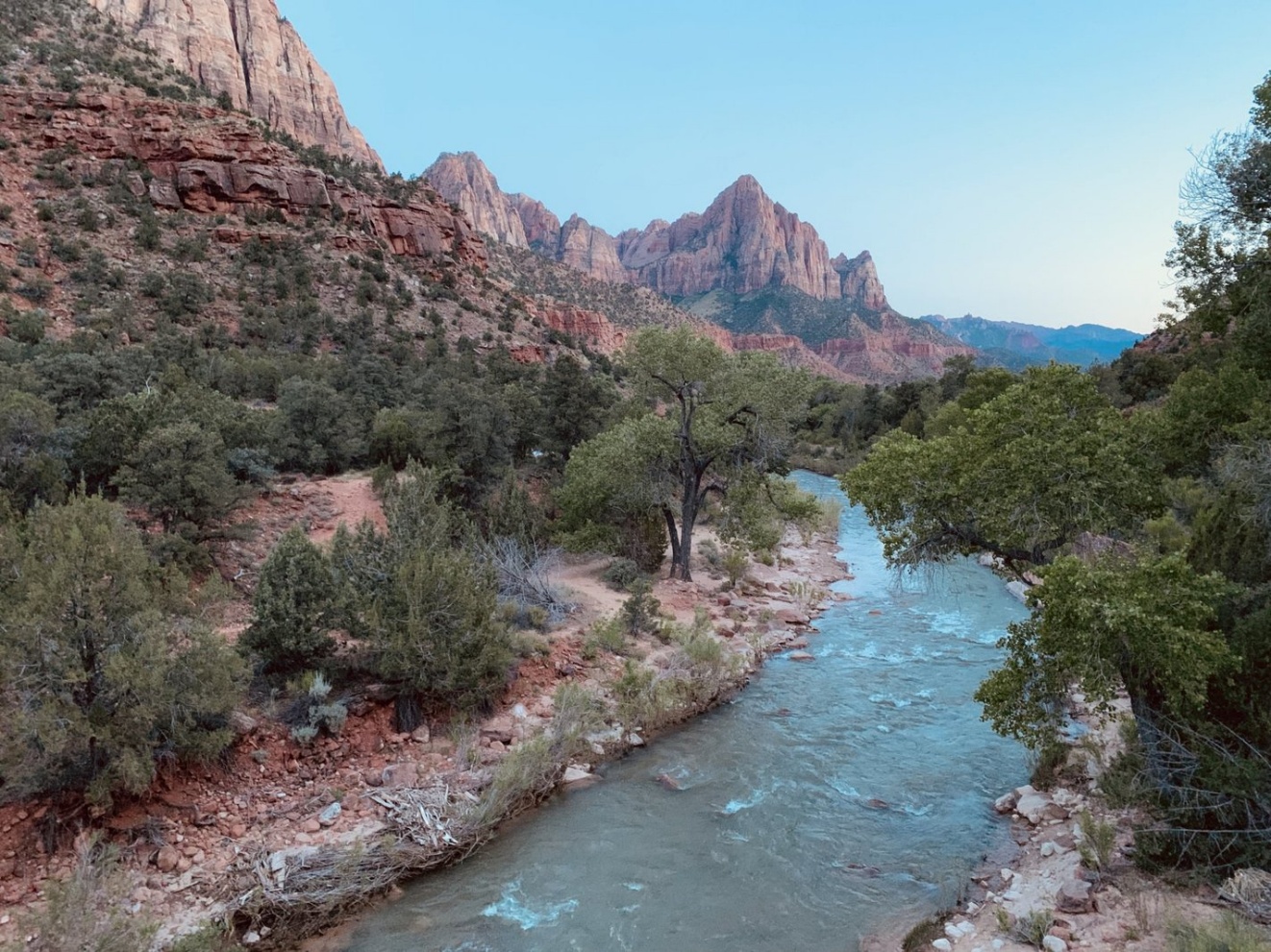 Zion rock wall